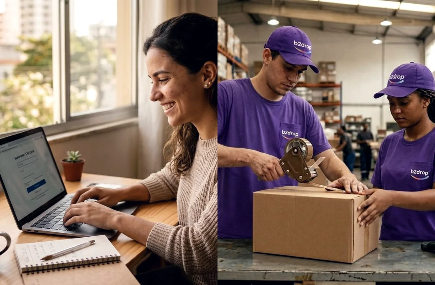 Visão integrada entre gestão de e-commerce e preparação de pedidos