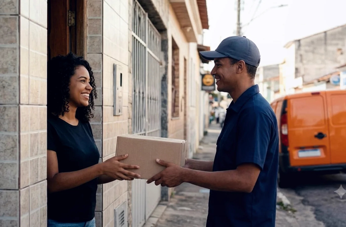 Entrega de pacote ao cliente